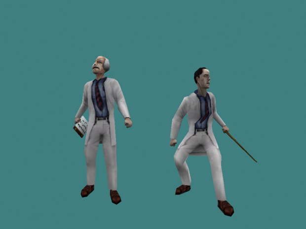 Opposing Force Scientist with Half-Life animations added