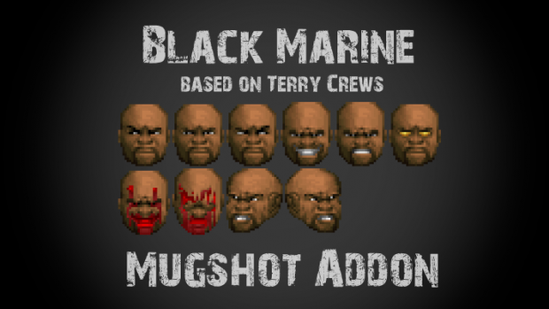 Black Marine HUD Face