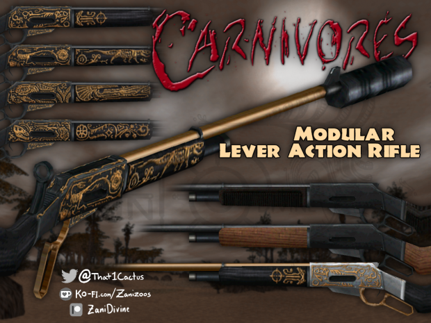 Carnivores - "Lever Action Rifle" (Modular Silencer/Ironsight) [v1.01]