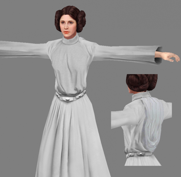 Updated Princess Leia (for modders)