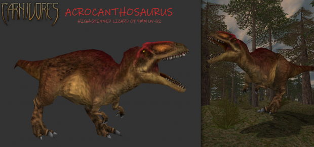 Carnivores DLC Species - Acrocanthosaurus