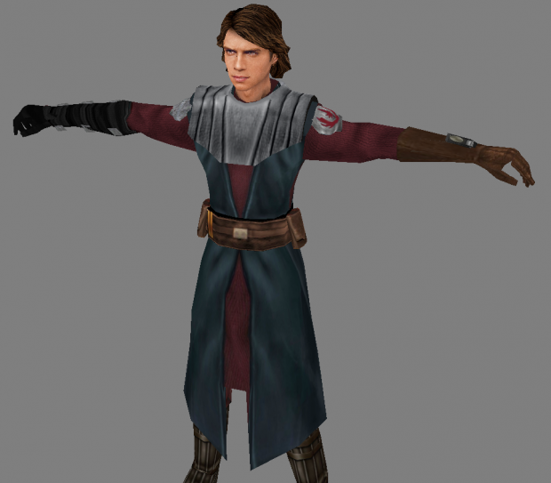 Anakin in Clone Wars armor (for modders)
