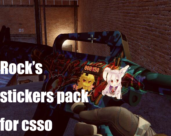 Rock's skin add pack for csso[Stickers]