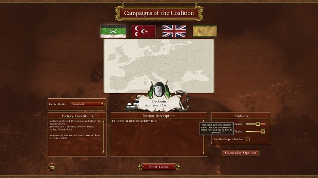 Egypt Campaign - All-Playable Startpos
