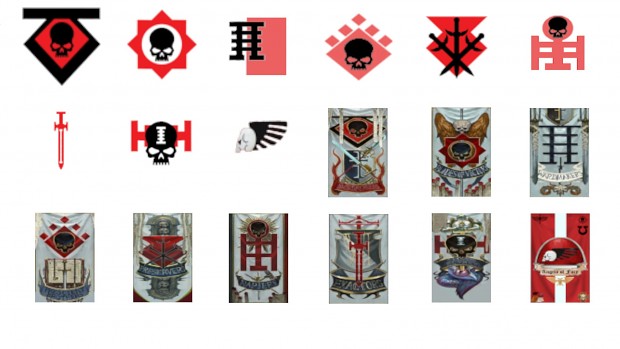 Grey Knights + Angels Of Fury Badges and Banners by Commander Boreale