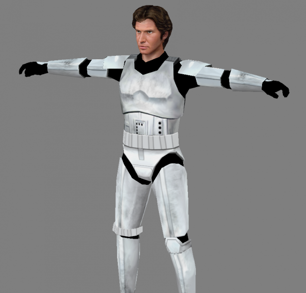Han Solo - stormtrooper (for modders)