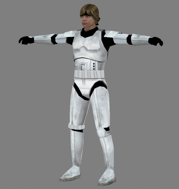 Luke Skywalker - Stormtrooper (for modders)