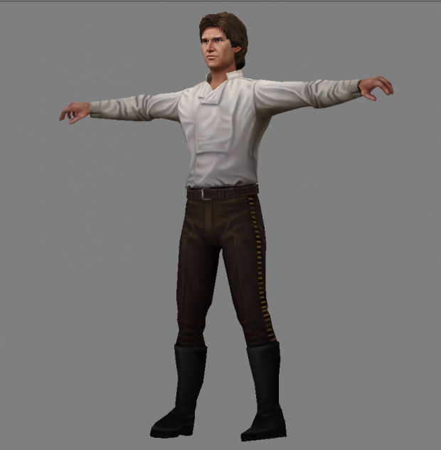 Han Solo - rescued from Jabba (for modders)