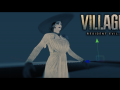 Lady Dimitrescu - High and Low Poly + New Walking Animation
