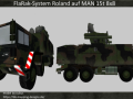 Flugabwehrraketensystem Roland auf Radkraftfahrzeug
