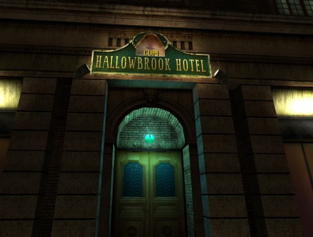 hollowbrook hotel cum emoji sign