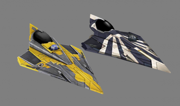 Anakin and Plo Koon's Delta-7 starfighters (for modders)