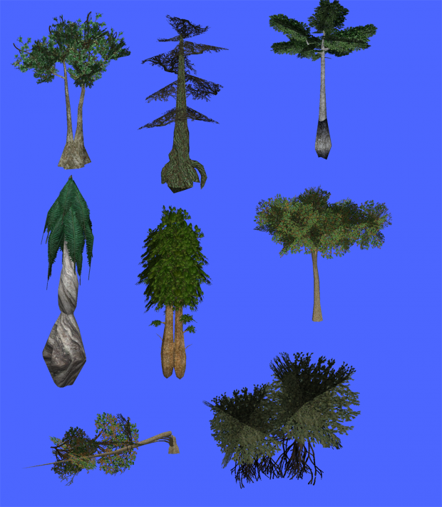 Tree collection 1 (for modders)