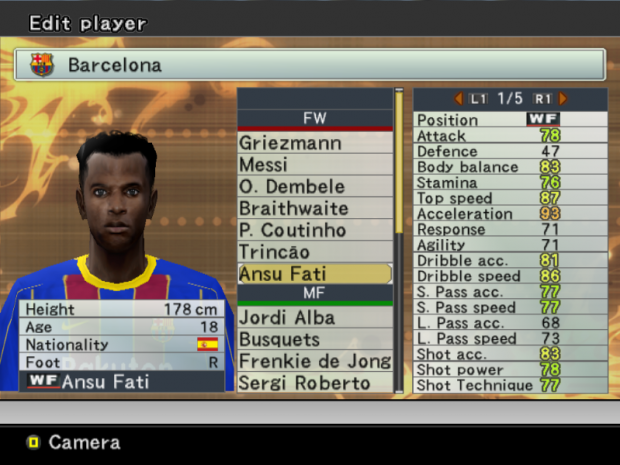 PES 6 Updated Option File 2020-2021