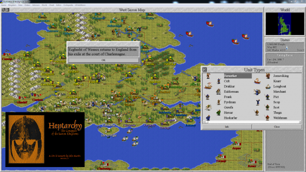 Heptarchy: The Conquest of the Saxon Kingdoms Scenario v3.0 (MGE)