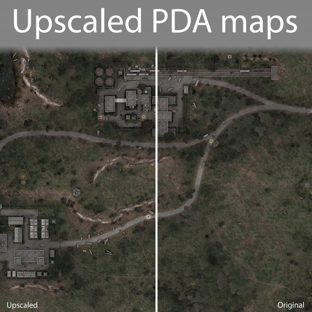 Upscaled PDA maps