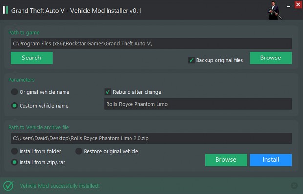 GTA 5 Vehicle Mod Installer