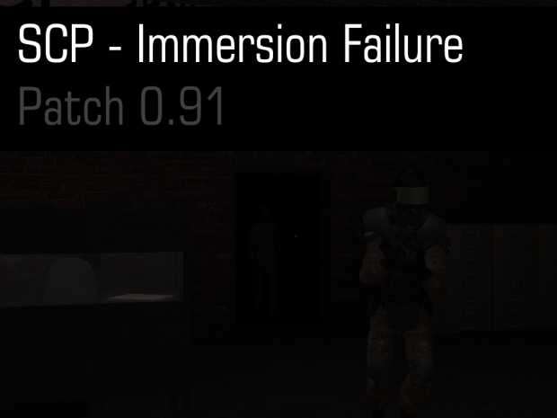 SCP - Immersion Failure (Patch v0.91)