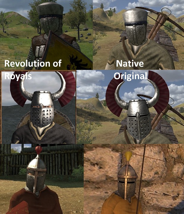 Warband, Native Helmets with visible Eyes