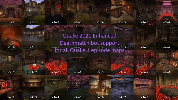 Quake enhanced bot waypoints for all Quake episodes maps
