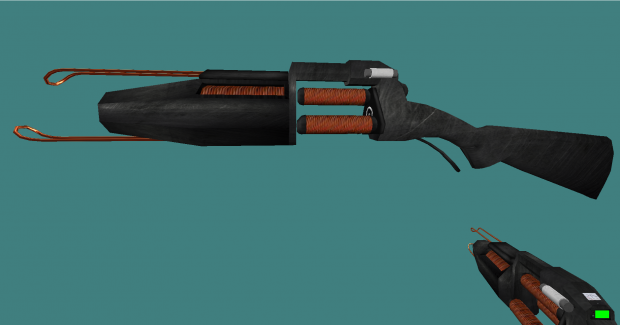Half-Life 2 style gauss gun in Half-Life v 1.1
