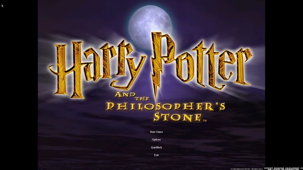 Harry Potter And The Sorcerer's Stone Upscaled Main Menu (Multilanguage)