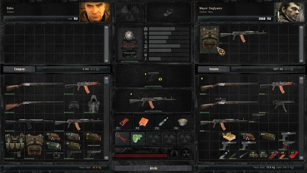STALKER Gunslinger - sell all weapons - Outfits