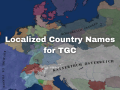 Localized Country Names for TGC (Dec. 1)