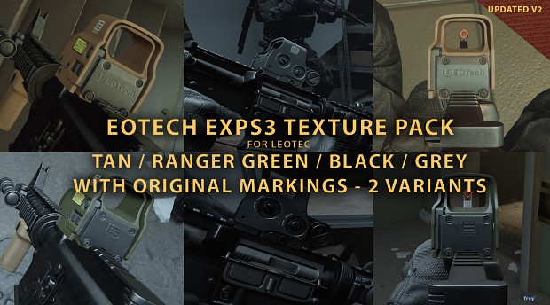 EOTECH EXPS3 Texture Pack - 8 variants /w markings V2