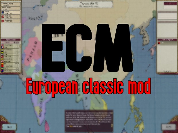 ECM v0.1 (European Classic Mod)