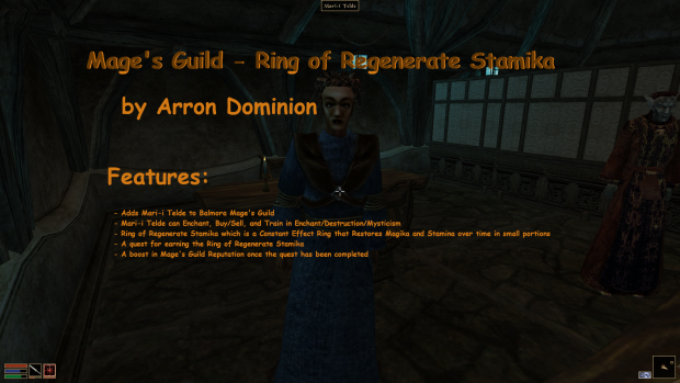 Mage's Guild - Ring of Regenerate Stamika