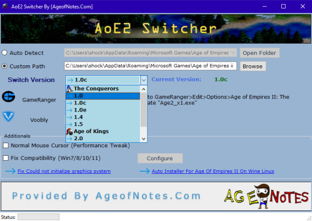 AoE2 Switcher for Age of Empires II