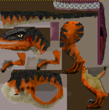 Jurassic Park Lost World Toy Raptor Skin