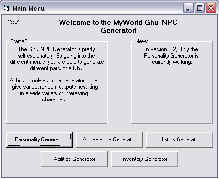 MyWorld NPC Generator V0.4