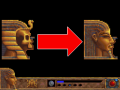 Original HUD left pharaoh head