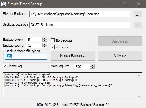 Simple Timed Backup 1.1.0.1