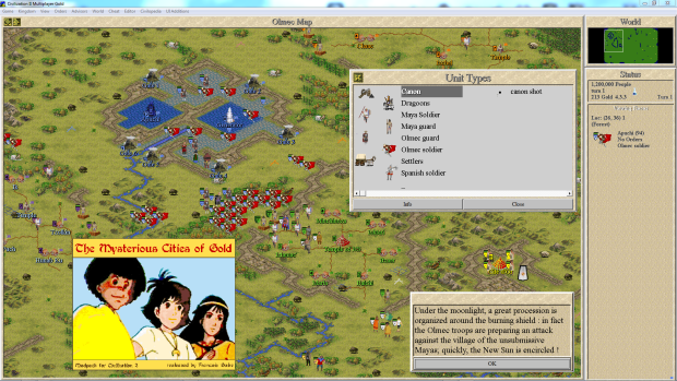 The Mysterious Cities of Gold: Attack of the Olmecs Scenario v1.1 (MGE)