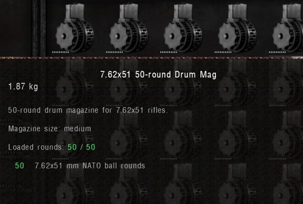 50-round drum magazine for 7.62x51 rifles (Mags Redux)