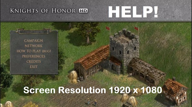 Knights of Honor Screen Resolution Fix