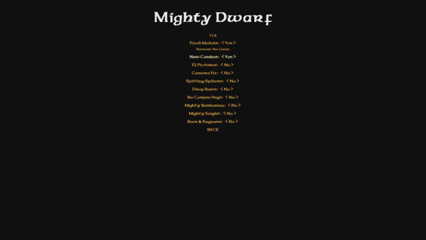 Mighty Dwarf Mod v1.2