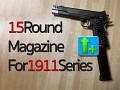 Colt 1911 Extended 15 round magazine for ARMR ARTI AND RAVENASCENDANTS MAGS REDU