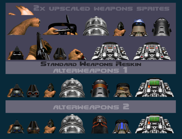Enhanced classic weapons sprites for Doom and Doom 2 (update 13.12.23)