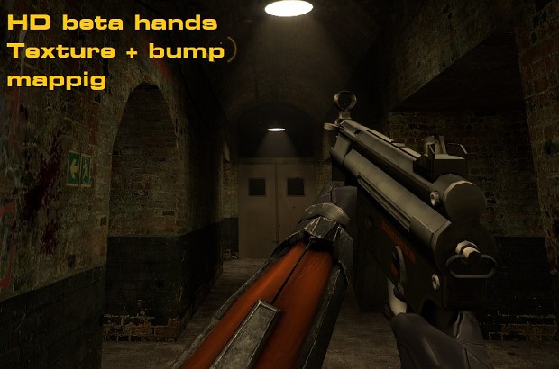 Beta hands ai upscaled texture and bump mapping