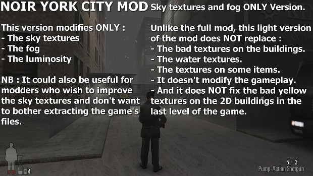 Noir York City Mod for Max Payne 1 (Skybox ONLY version)