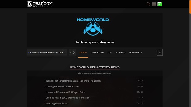 Gearbox Homeworld Forums Archive