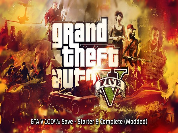 GTA V - 100 Percent and Full Starter (Modded) file - Grand Theft Auto V ...