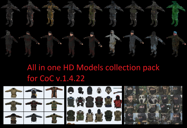 All-in-one Stalker HD models collection for CoC 1.4.22