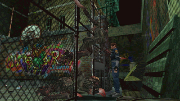 Resident Evil 2 - Gathering of lickers
