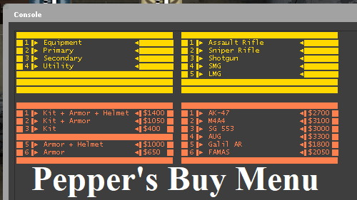 Pepper's Buy Menu CS:GO (NO MODS/CHEATS)