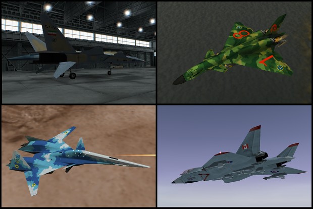 Fictional planes - Real life Air Forces